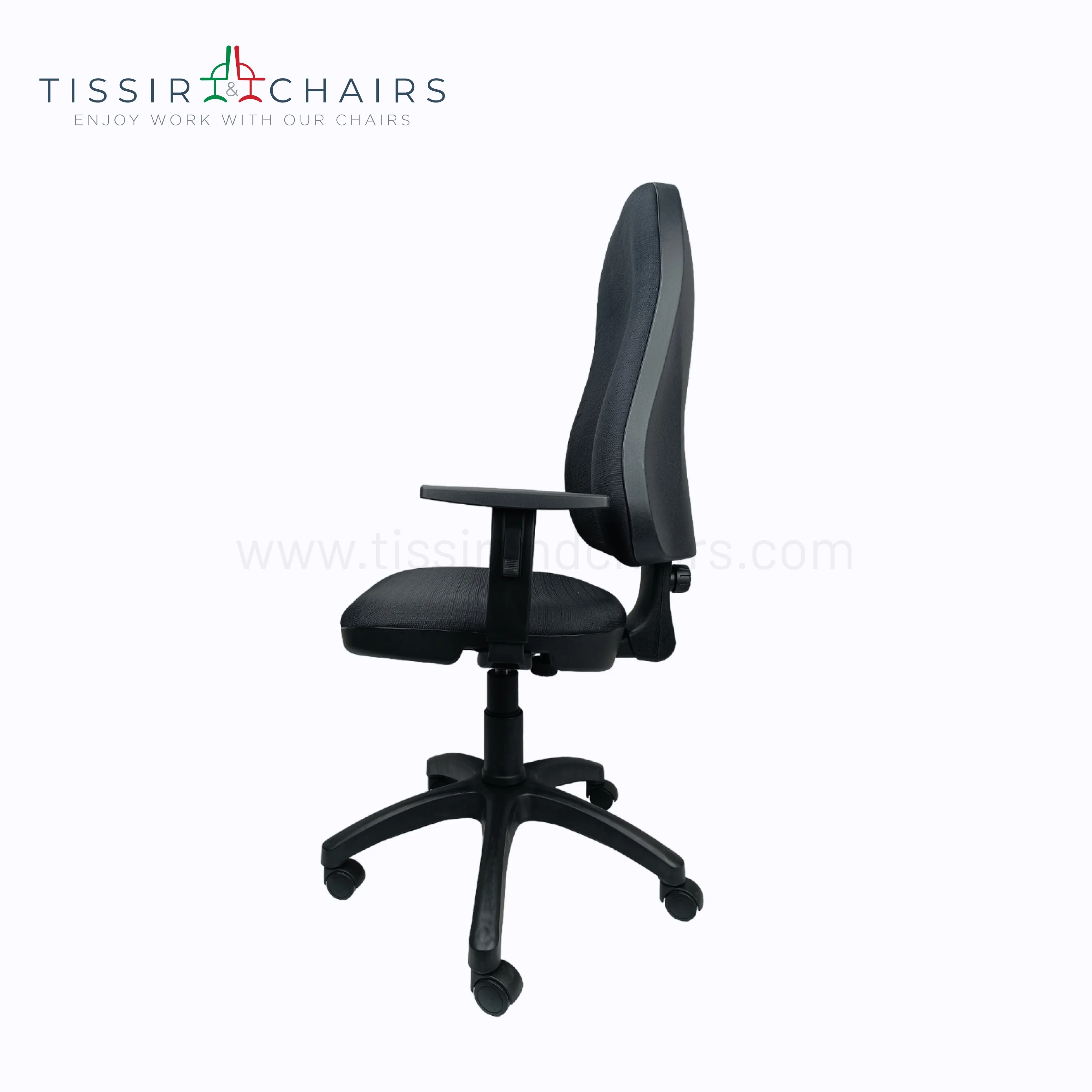 Chaise de bureau Fenix avec Accoudoir Réglable branche en PVC